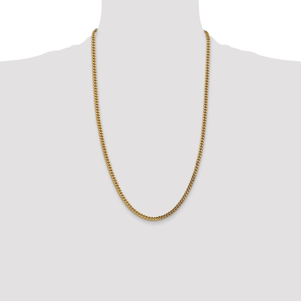Shop 14K Gold 26-Inch Franco Chain, 3.7mm, Stylish Lobster Clasp - Luxury!
