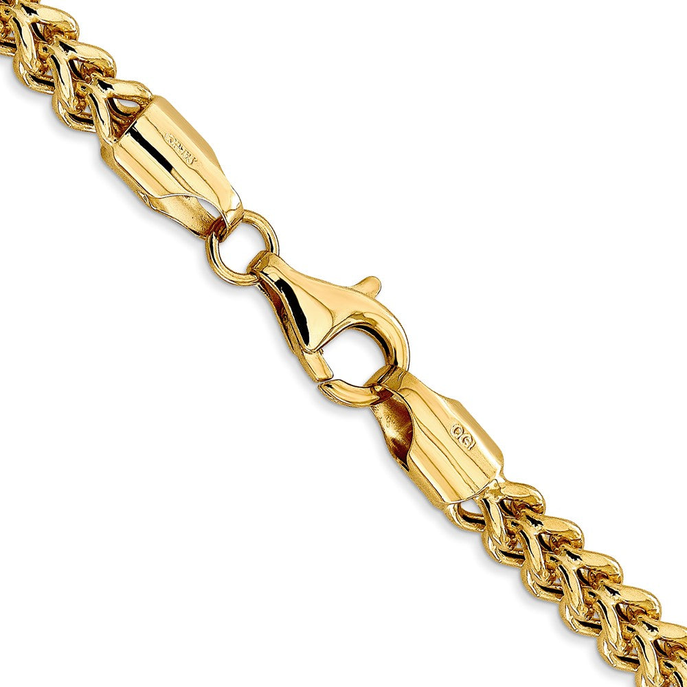 Buy Stylish 28-Inch 14K Gold Semi-Solid Franco Chain - 4.5mm, Elegant Clasp