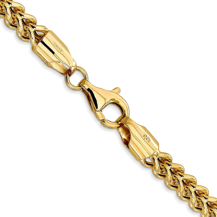 Buy Stylish 28-Inch 14K Gold Semi-Solid Franco Chain - 4.5mm, Elegant Clasp-3