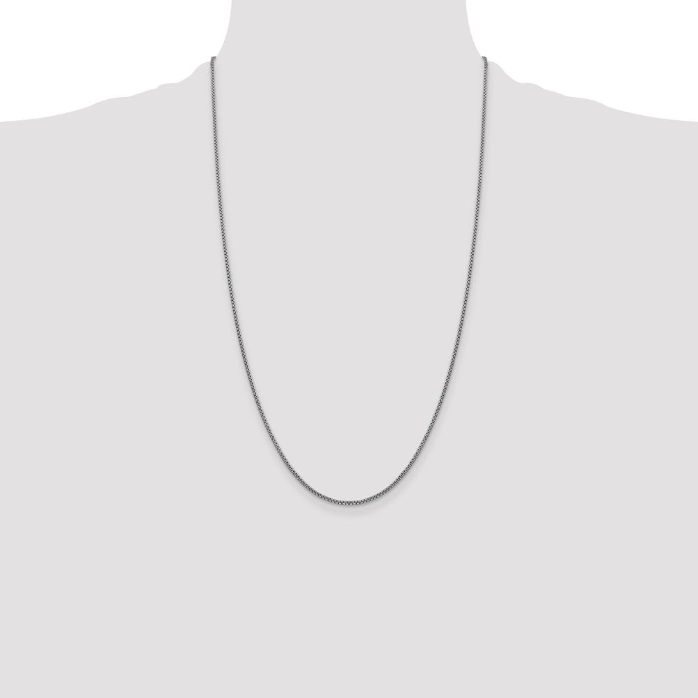 Exclusive 14K White Gold 26-Inch 1.5mm Box Chain - Stylish & Affordable!
