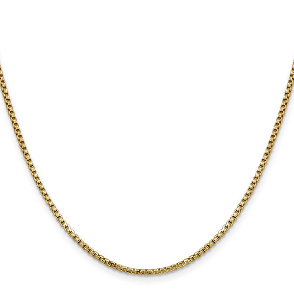 14K Gold Box Chain, 1.75mm
