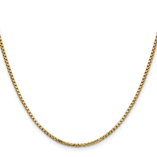Buy 14K Gold 18-Inch 1.75mm Box Chain - Stylish & Affordable Luxury Jewelry