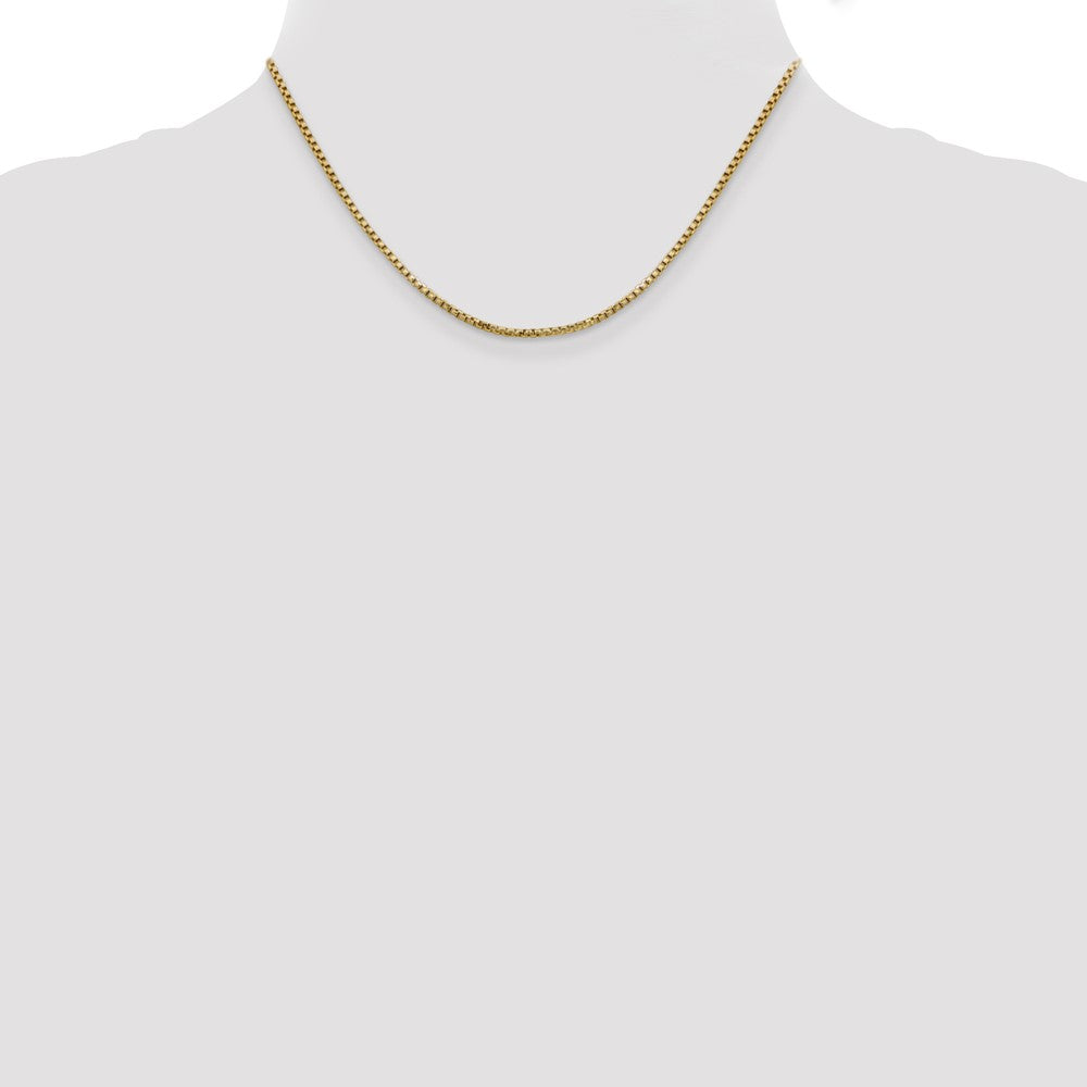 Shop 14K Gold 16-Inch 1.75mm Semi-Solid Round Box Chain - Stylish Value!