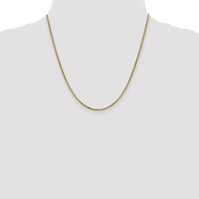 Shop 14K Gold 20-Inch Box Chain, 1.75mm, Stylish & Affordable Luxury Jewelry-4