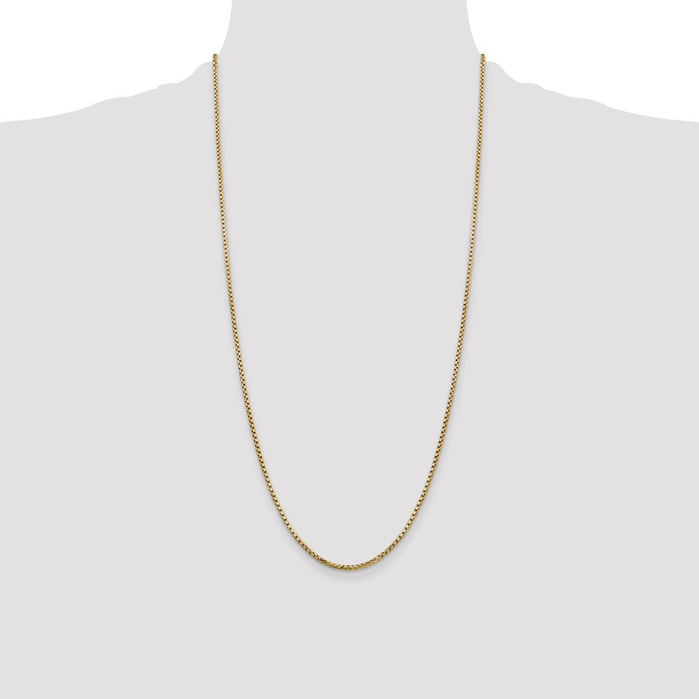 Shop Exclusive 14K Gold 28-Inch 1.75mm Box Chain - Stylish & Affordable!
