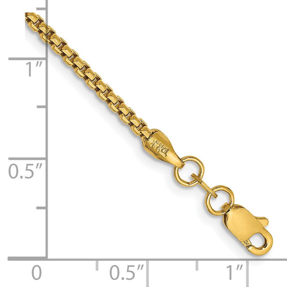 Buy Stylish 14K Gold 7-Inch Box Chain Bracelet - 1.75mm Luxury Design