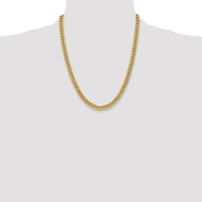 Shop Exclusive 14K Gold 22-Inch Cuban Link Chain - Stylish 6mm Design!-4