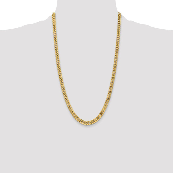 Shop 14K Gold 26-Inch 6mm Miami Cuban Link Chain - Stylish & Affordable Jewelry-4