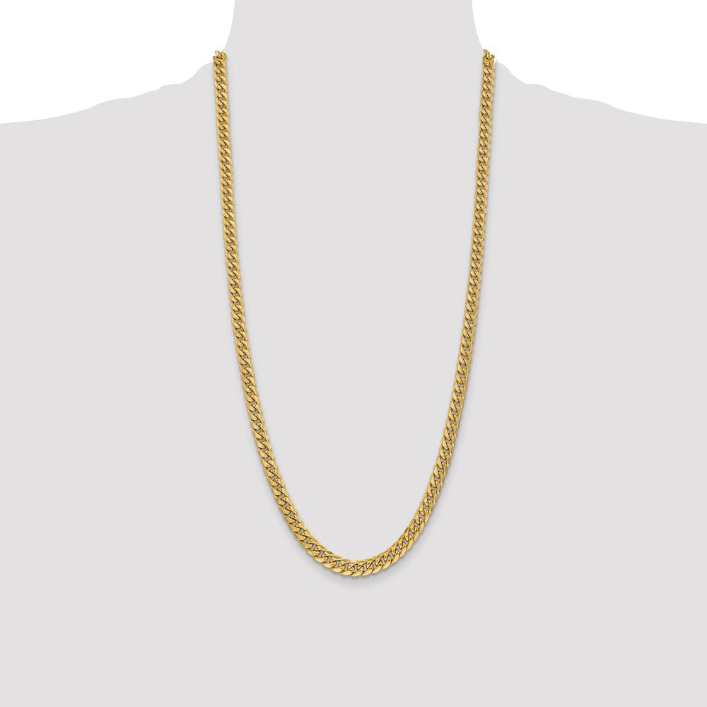 Shop 14K Gold 28-Inch 6mm Miami Cuban Link Chain - Luxury at an Affordable Price!