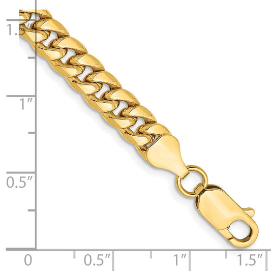 Exclusive 14K Gold 7-Inch Miami Cuban Link Bracelet - Stylish 6mm Design