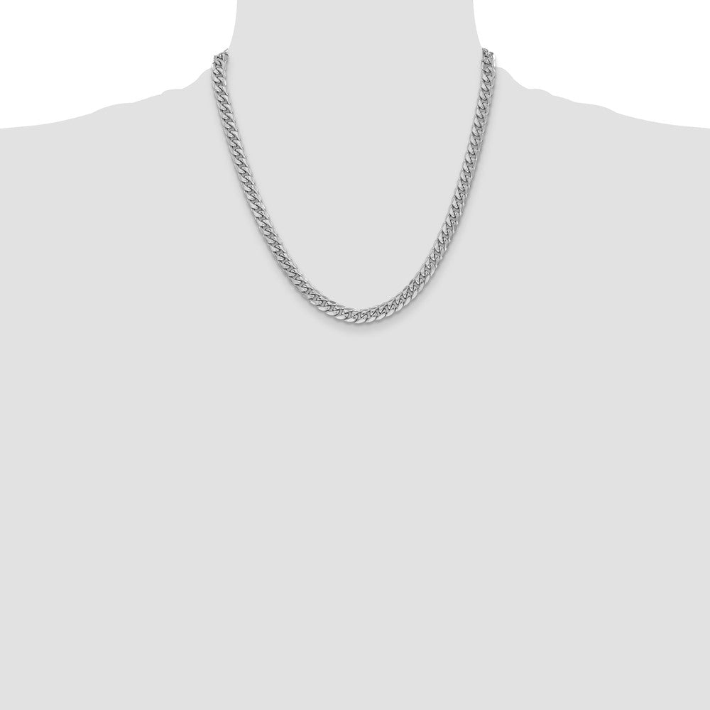 Shop Exclusive 14K White Gold 6mm Miami Cuban Link Chain - Stylish Luxury Value