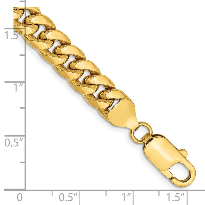 Buy Luxury 14K Gold Miami Cuban Bracelet - 8-Inch, 7.3mm, Stylish Design-2