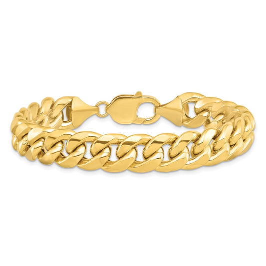 Buy Stylish 14K Gold 9-Inch Miami Cuban Link Chain - 11mm Semi-Solid Design