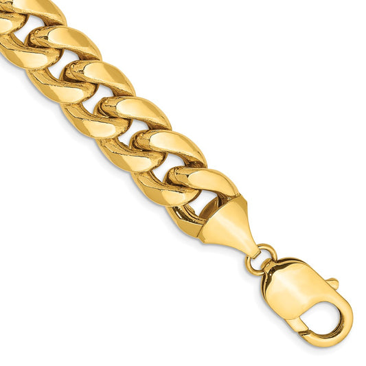Buy Stylish 14K Gold 9-Inch Miami Cuban Link Chain - 11mm Semi-Solid Design
