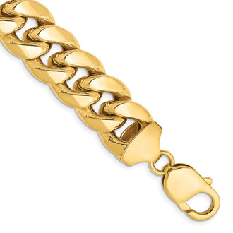 Buy Luxury 14K Gold 8-Inch Miami Cuban Bracelet - 13.2mm Semi-Solid Design