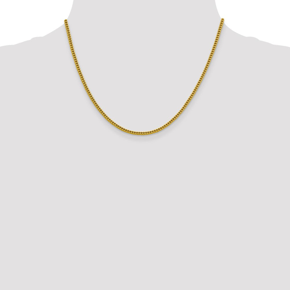 Shop 14K Gold 18-Inch Semi-Solid Franco Chain - Stylish & Affordable Jewelry!