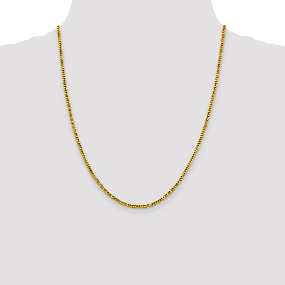 Buy 14K Gold 22-Inch 2.2mm Franco Chain - Stylish & Affordable Luxury Jewelry