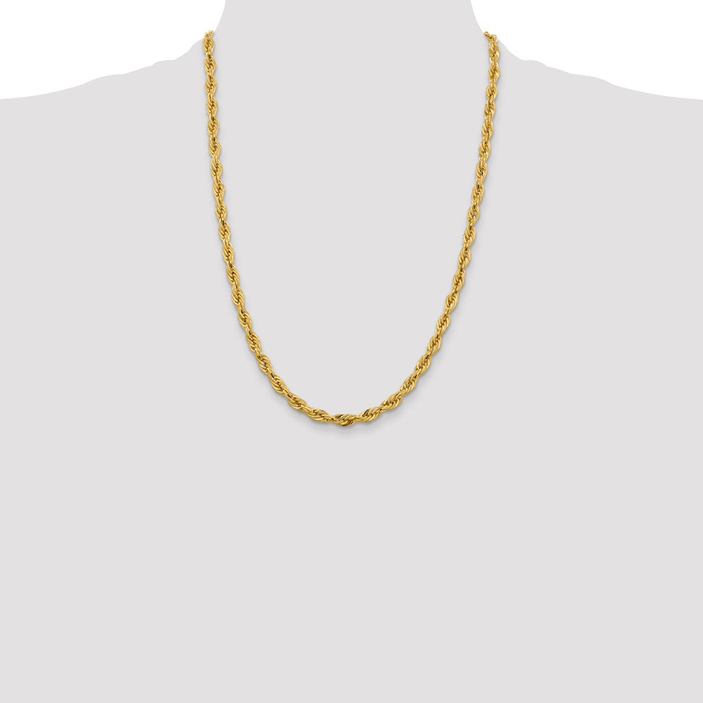Buy Exclusive 14K Gold 24-Inch Semi-Solid Rope Chain - Stylish & Durable