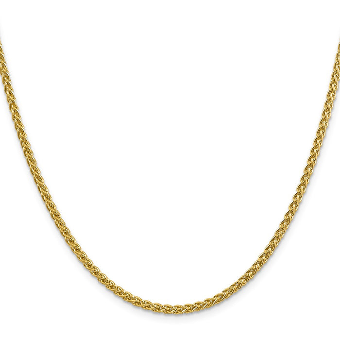 Buy 14K Gold 30-Inch Semi-Solid Wheat Chain - Stylish 2.75mm Design!-2