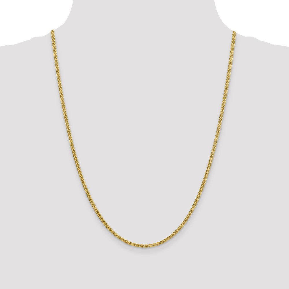 Buy 14K Gold 24-Inch 2.75mm Semi-Solid Wheat Chain - Stylish Luxury Accessory