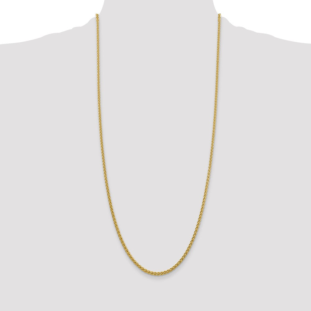 Buy 14K Gold 30-Inch Semi-Solid Wheat Chain - Stylish 2.75mm Design!