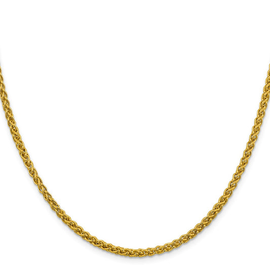 Exclusive 14K Gold 22-Inch Semi-Solid Wheat Chain - 3.45mm Luxury Style