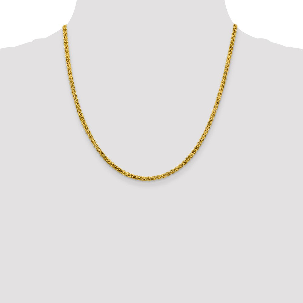 Exclusive 14K Gold 20-Inch 3.45mm Wheat Chain - Stylish & Durable Design