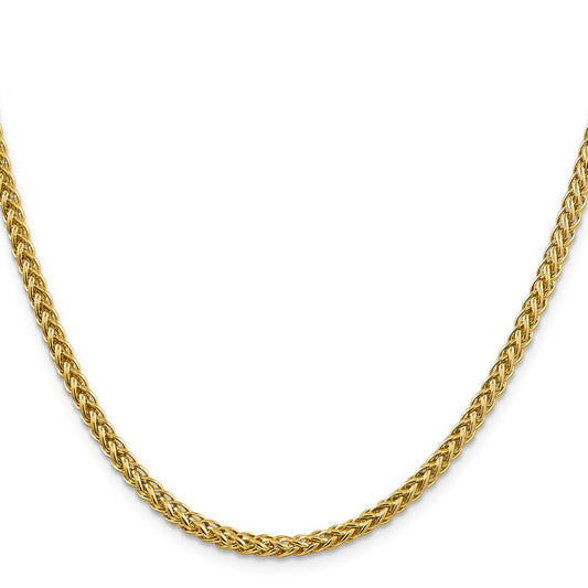 High-Quality 24-Inch 14K Gold 4.3mm Wheat Chain - Stylish & Affordable Design