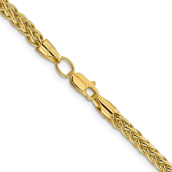 High-Quality 24-Inch 14K Gold 4.3mm Wheat Chain - Stylish & Affordable Design-3