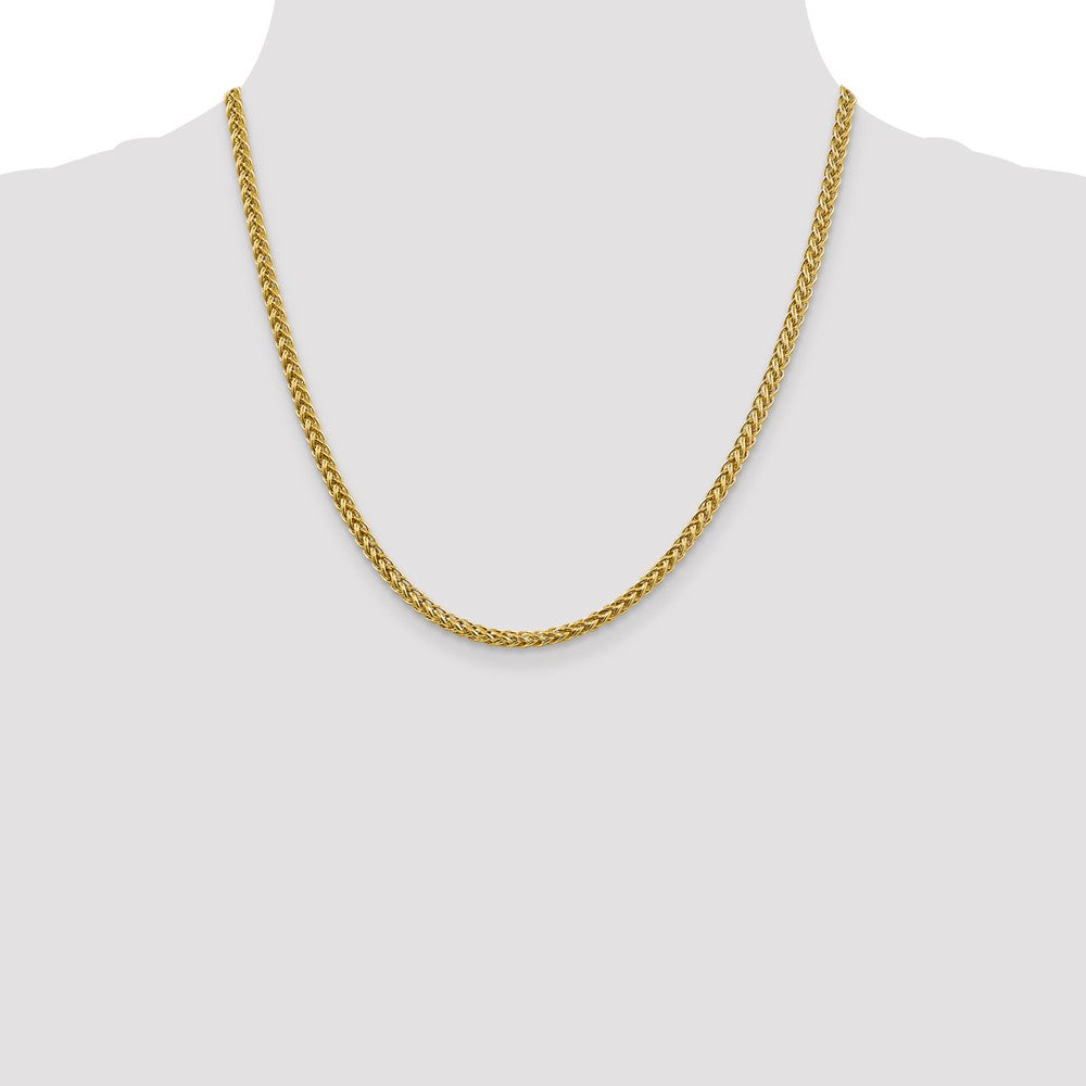 Buy 14K Gold 18-Inch Semi-Solid 3-Wire Wheat Chain - Stylish & Affordable