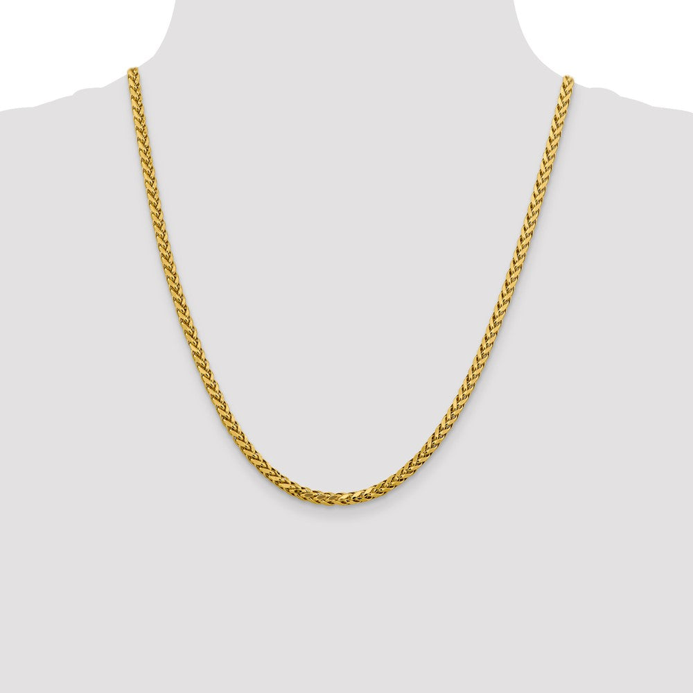 Buy Exclusive 14K Gold 22-Inch 3.7mm Diamond-Cut Wheat Chain - Stylish Value