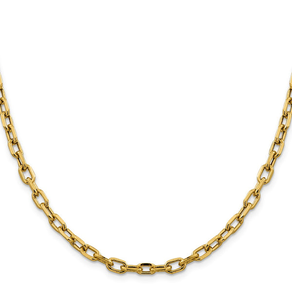 14K Gold Diamond-Cut Cable Chain - 4.9mm