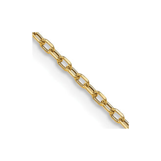 Shop Stylish 14K Yellow Gold 24" Diamond-Cut 3mm Open Link Chain - Luxury Quality