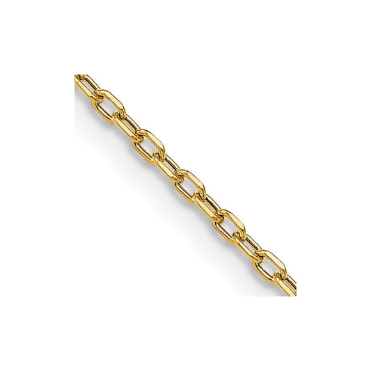 Shop Stylish 14K Yellow Gold 24" Diamond-Cut 3mm Open Link Chain - Luxury Quality