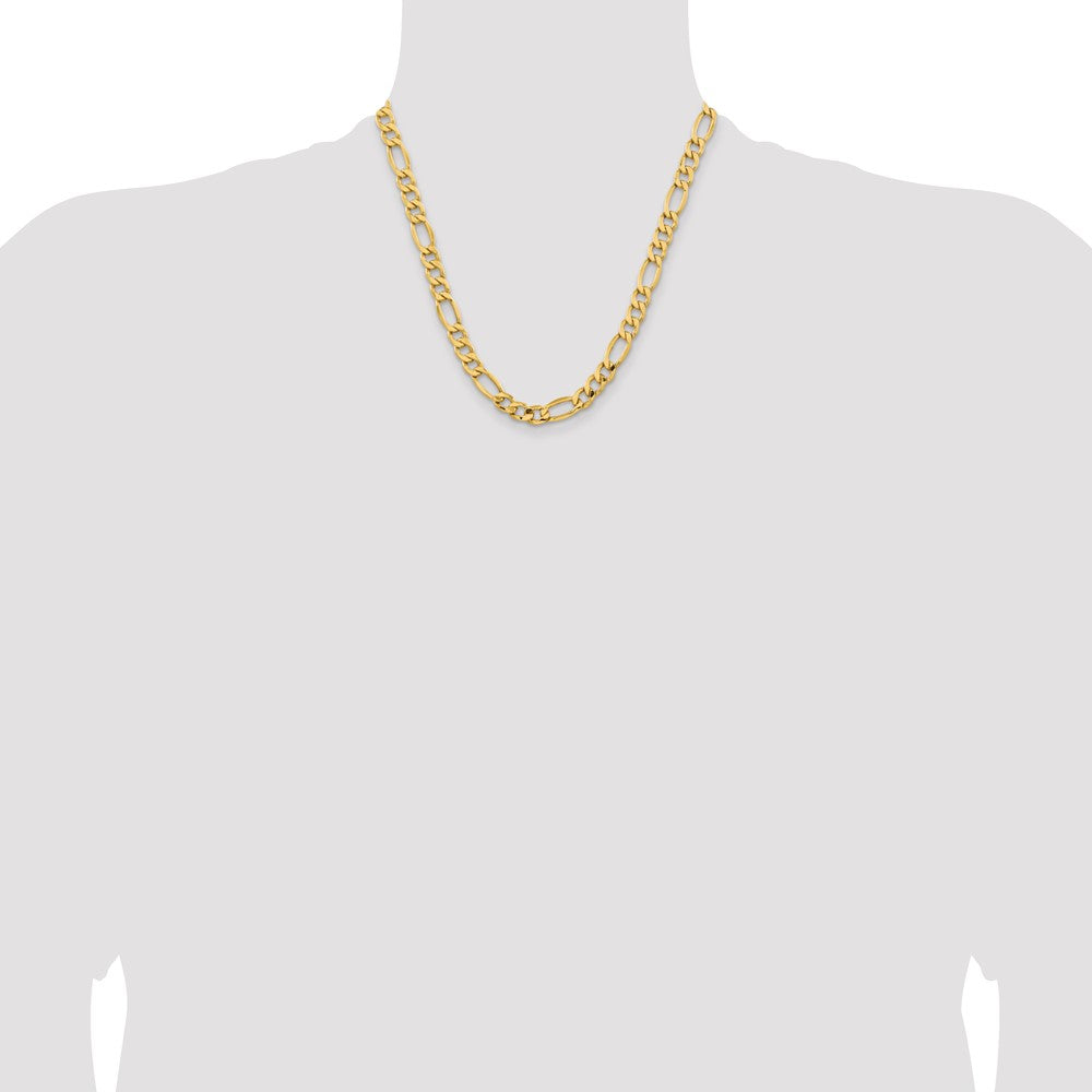 Shop Stylish 14K Gold 20-Inch 8.5mm Figaro Chain with Lobster Clasp