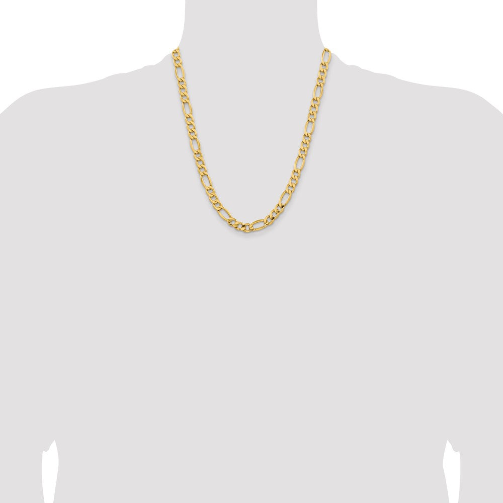 Exclusive 14K Gold 22-Inch Figaro Chain - Stylish 8.5mm Design