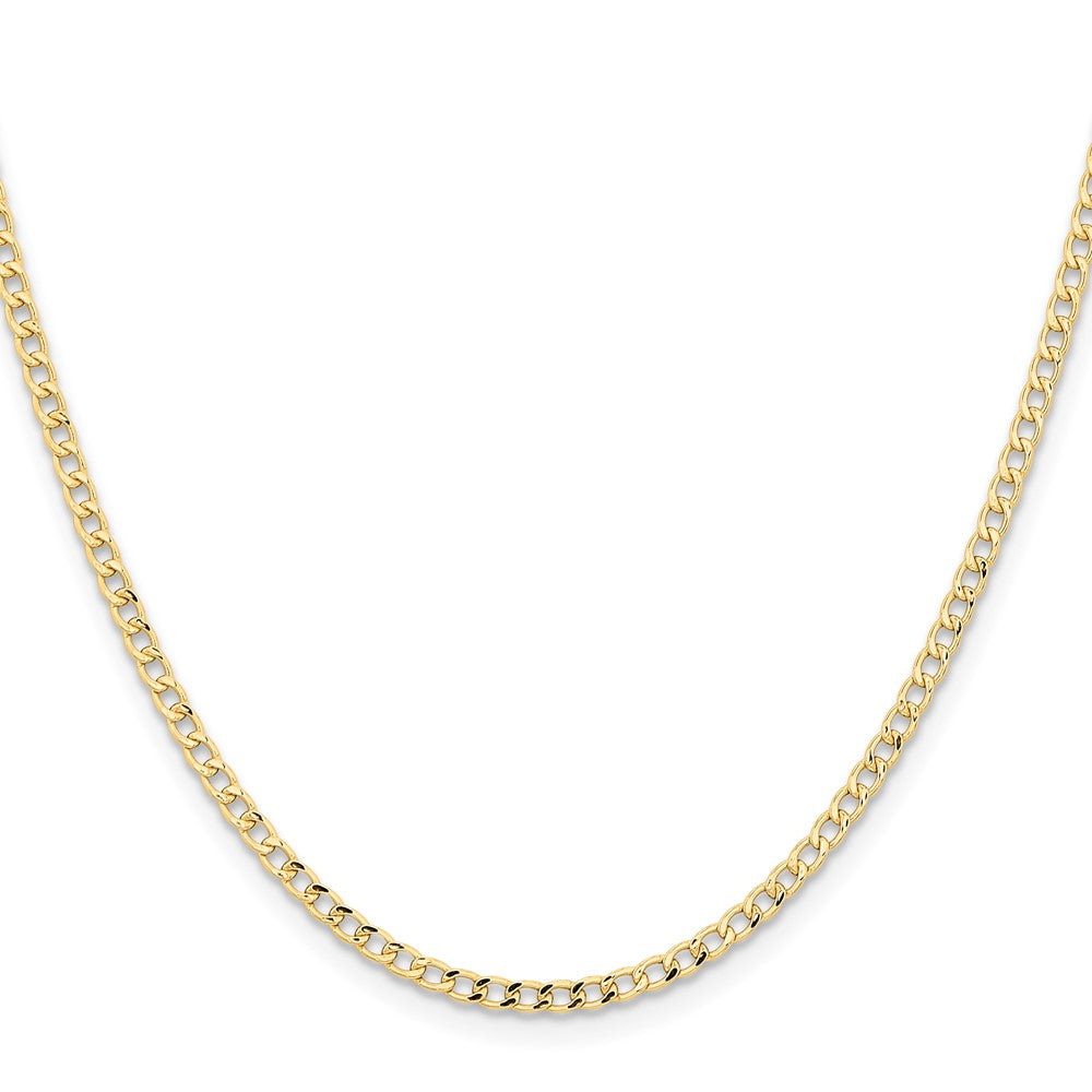 Shop Stylish 14K Gold 18-Inch Curb Chain - 2.85mm Links, Lobster Clasp
