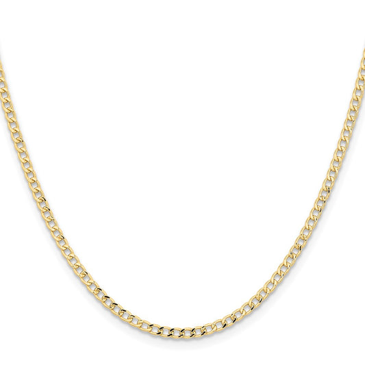 Shop Stylish 14K Gold 18-Inch Curb Chain - 2.85mm Links, Lobster Clasp