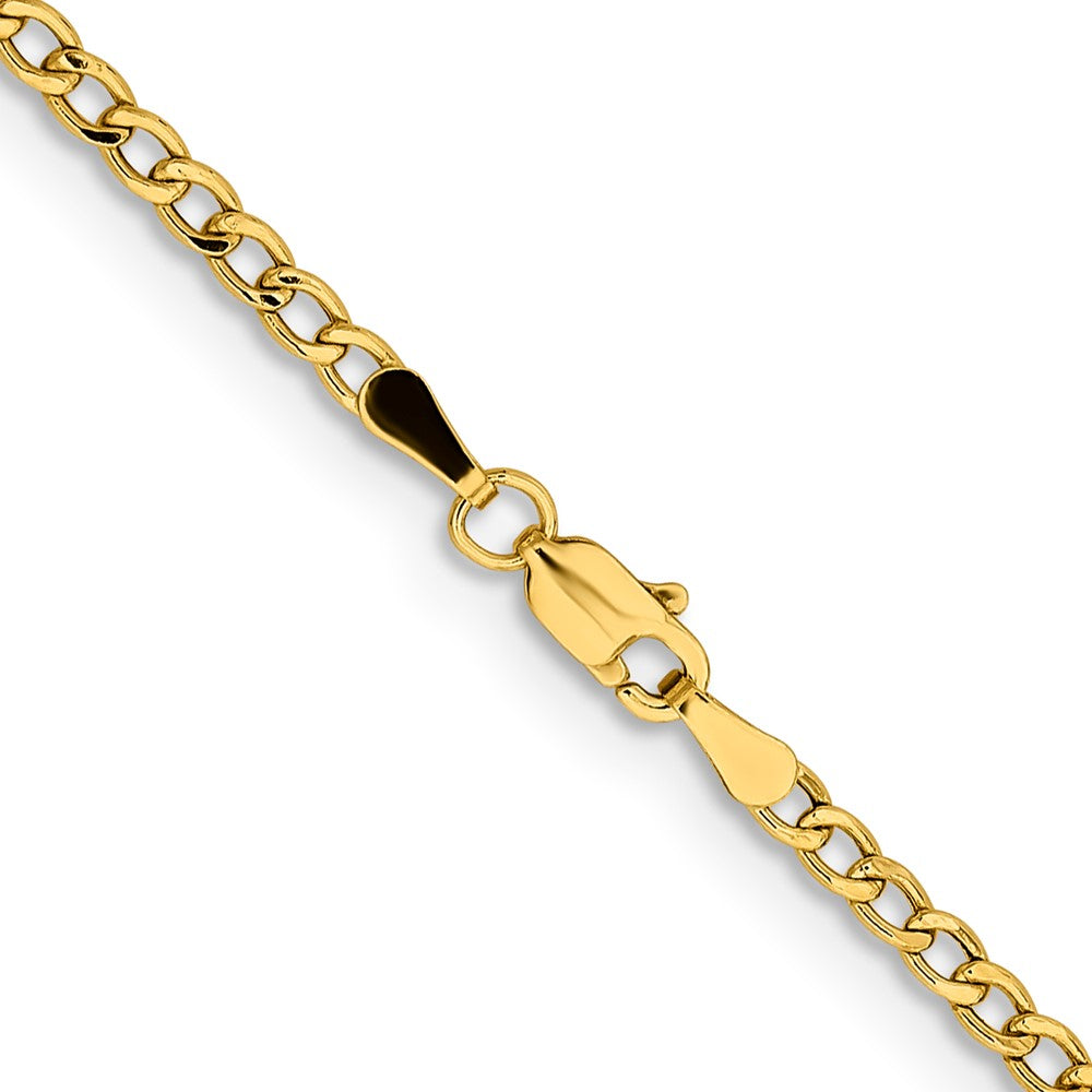 Shop Stylish 14K Gold 18-Inch Curb Chain - 2.85mm Links, Lobster Clasp