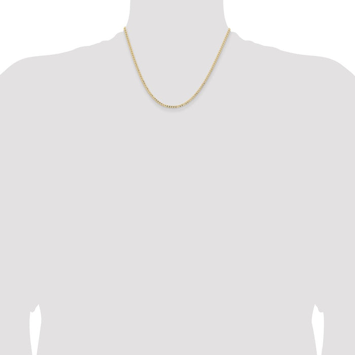 Shop Stylish 14K Gold 18-Inch Curb Chain - 2.85mm Links, Lobster Clasp-4