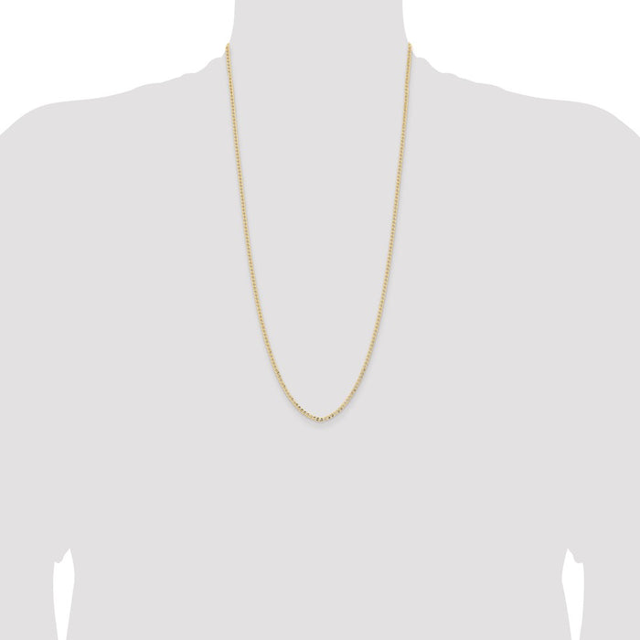 High-Quality 28-Inch 14K Gold Curb Chain, 2.85mm - Stylish Value Accessory-4