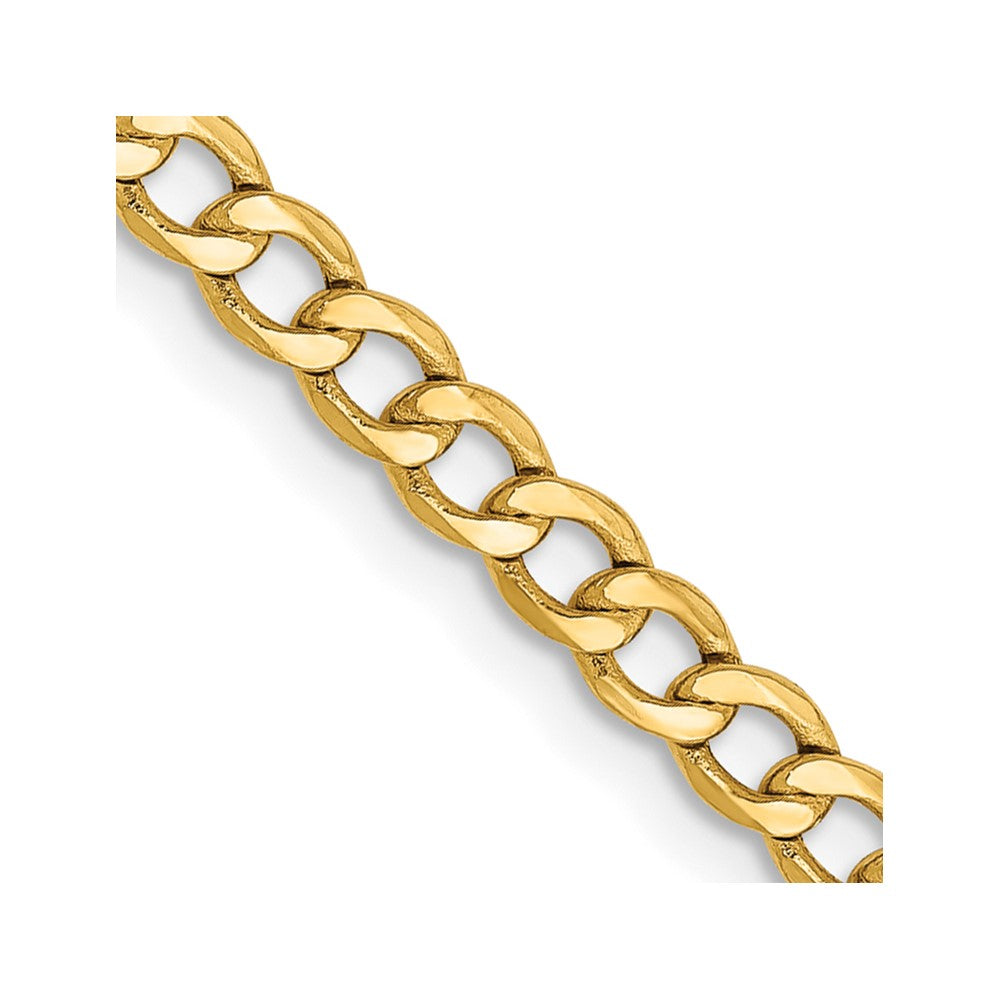 Shop Stylish 14K Gold 18-Inch Curb Chain - 2.85mm Links, Lobster Clasp