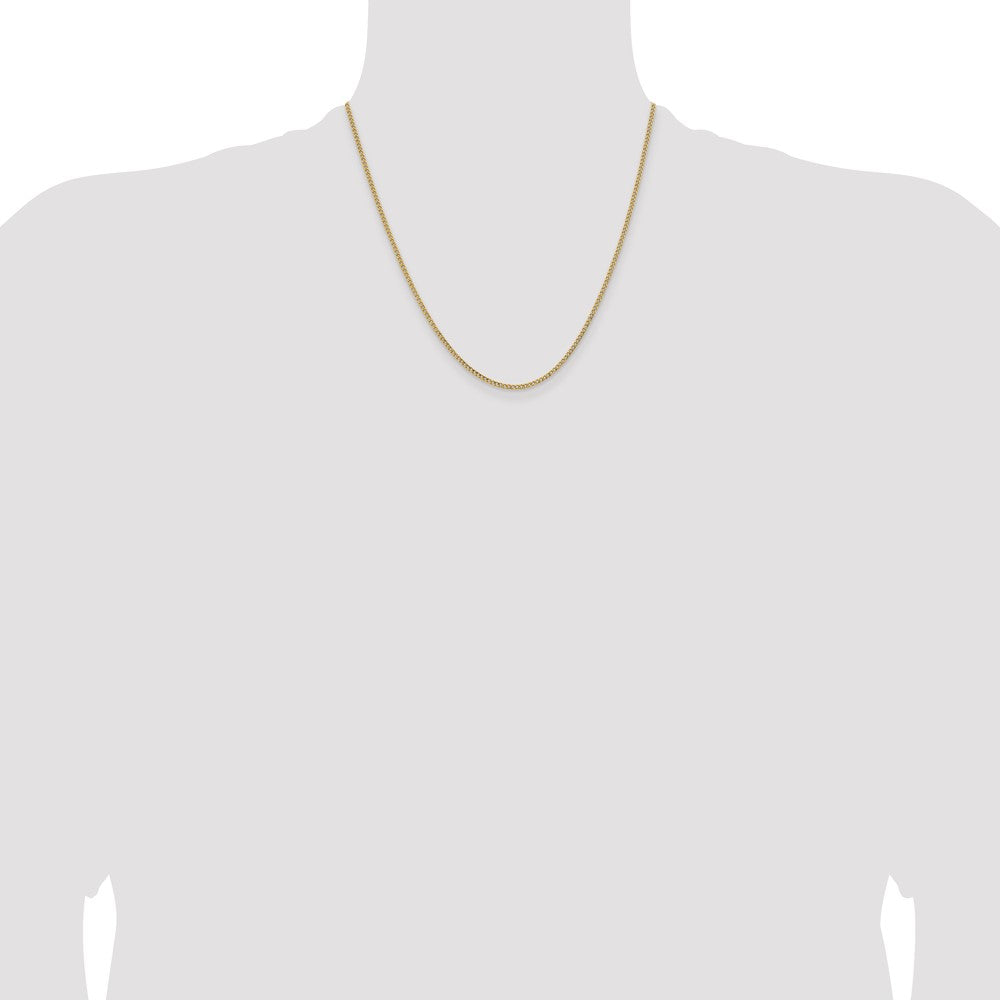Shop Luxury 14K Gold 20-Inch Semi-Solid Curb Chain, 1.85mm, Stylish Design