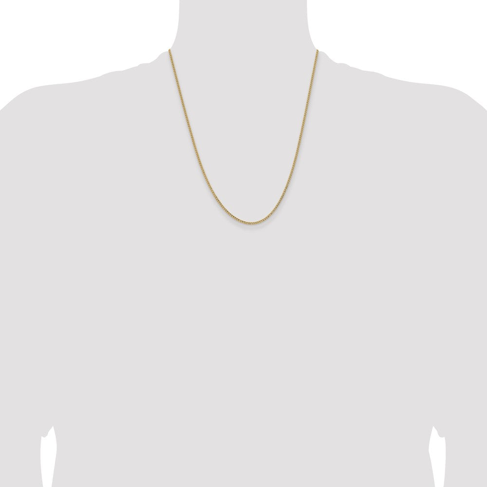 Shop Affordable 14K Gold 22-Inch Semi-Solid Curb Chain, 1.85mm Thickness