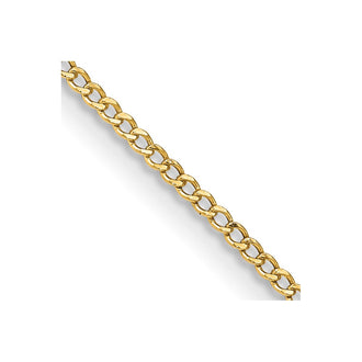 Shop Exclusive 14K Gold 16-Inch Semi-Solid Curb Chain - Stylish 1.85mm Design