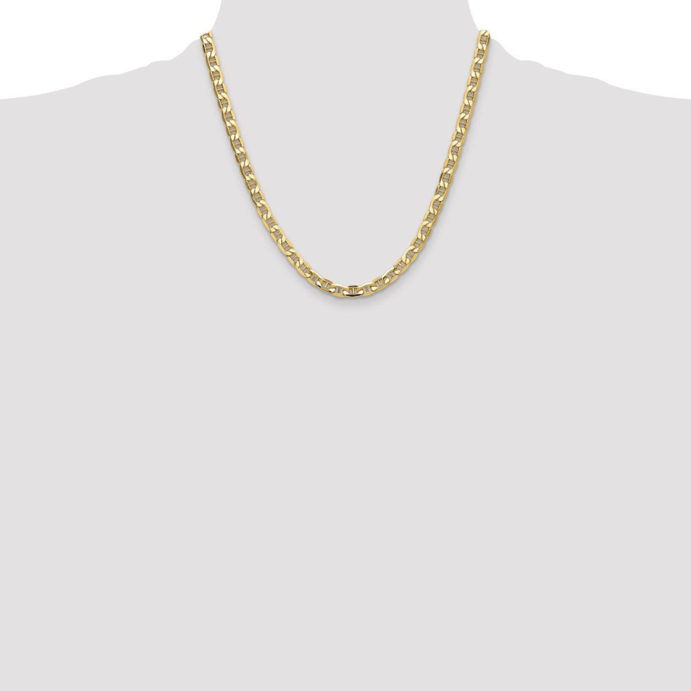 Shop Exclusive 14K Gold 6.25mm Semi-Solid Anchor Chain - Stylish Luxury!