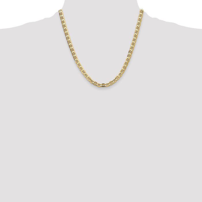 Shop Exclusive 14K Gold 6.25mm Semi-Solid Anchor Chain - Stylish Luxury!-4