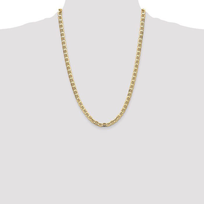 Buy Exclusive 14K Gold 6.25mm Semi-Solid Anchor Chain - Stylish and Durable-4