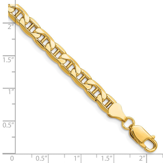 Shop 14K Gold 6.25mm Semi-Solid Anchor Link Chain - Stylish & Affordable!