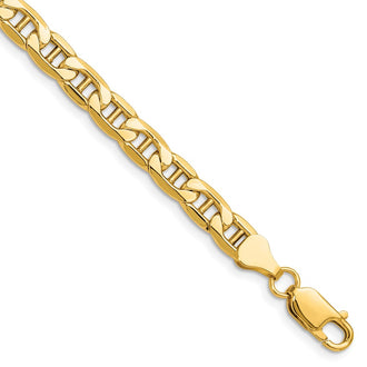 Exclusive 14K Gold 6.25mm Semi-Solid Anchor Link Chain - Stylish Value!